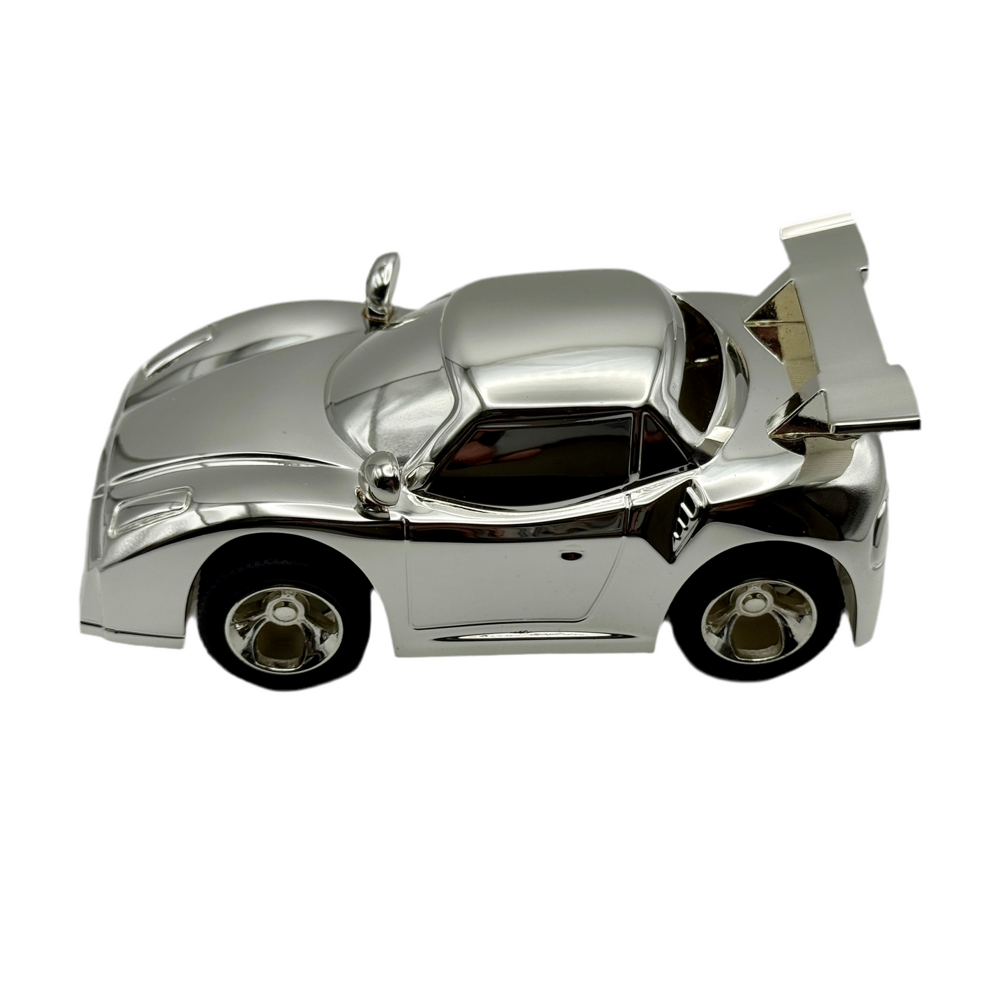 Engraved Keepsake Silver Sports Car – Luxury Collectible Gift