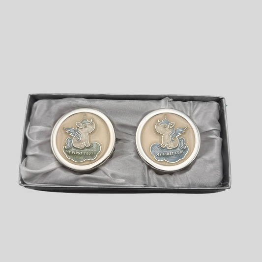 Engraved Baby Keepsake Box Set – Personalized “My First Tooth & Curl” Memory Gift Canada