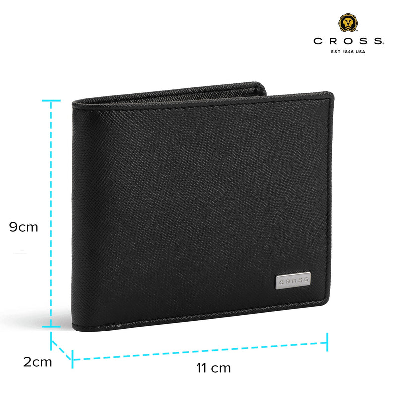 Cross Genuine Leather Black Wallet | Personalized Engraved Wallet Canada Engravables