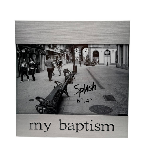 Personalized Baptism Photo Frame – Custom Engraved Christening & Religious Keepsake Gift | Canada & USA