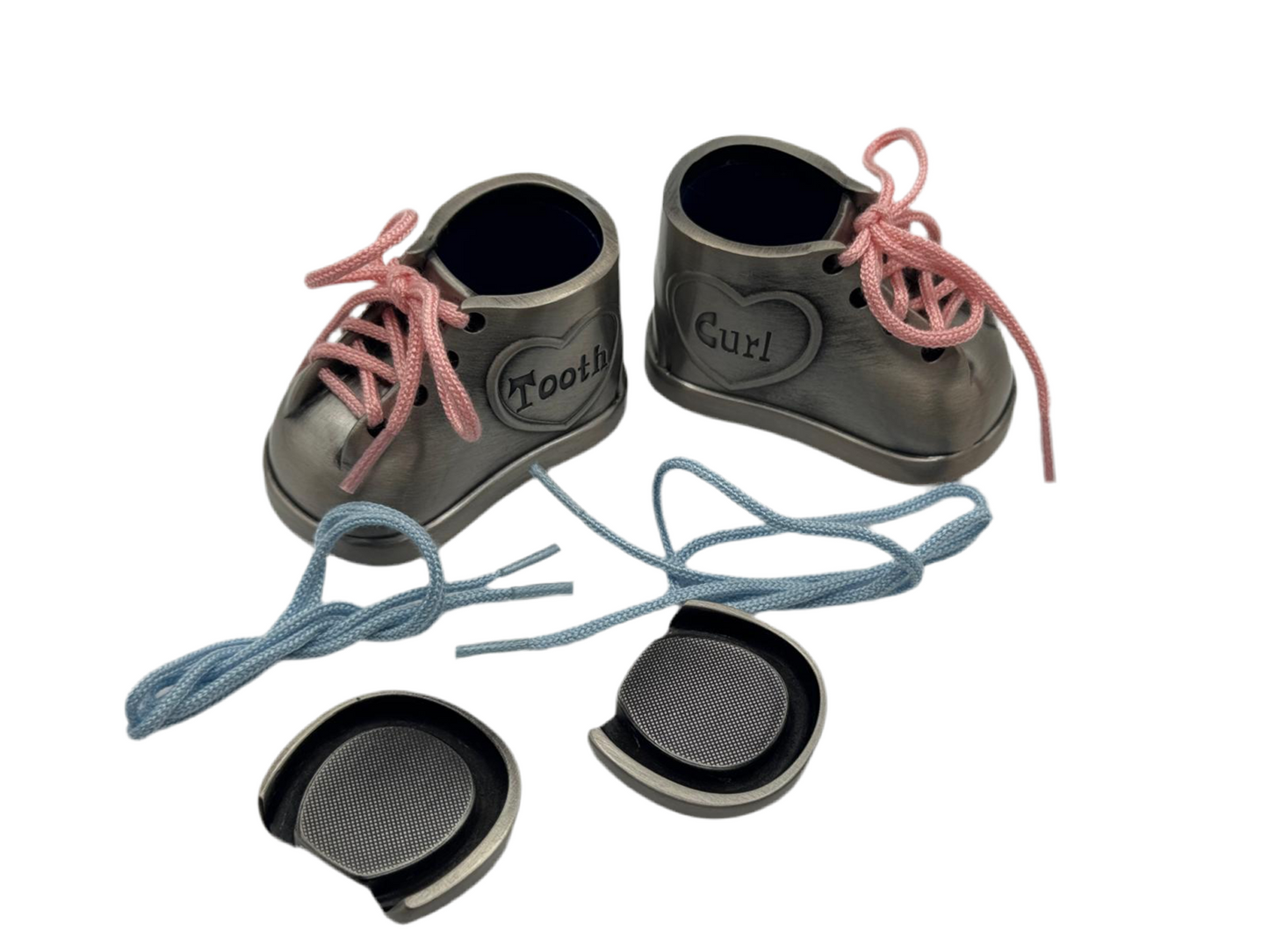 Personalized "Tooth & Curl" Baby Keepsake Shoes – Custom Engraved Memory Gifts for Babies in Canada