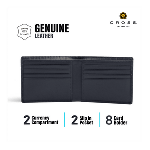 Personalized Leather Wallet for Men| Genuine Leather Cross Wallet | Custom Engraved Gift Canada Engravables - thumbnail 7