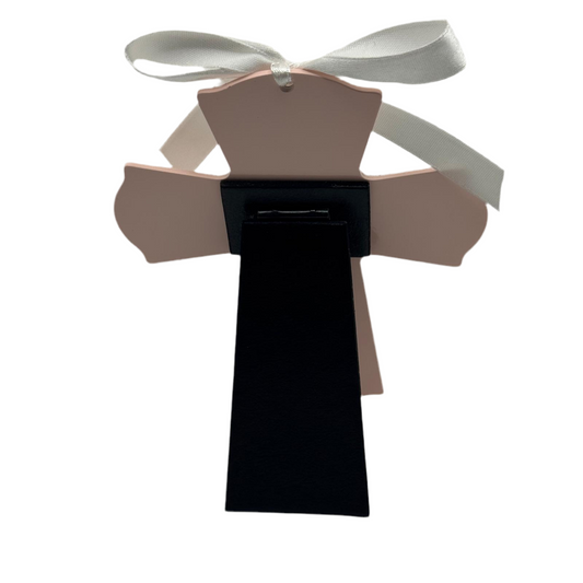 Personalized Baptism Cross pink – Custom Engraved Gift for Christening & Religious Celebrations
