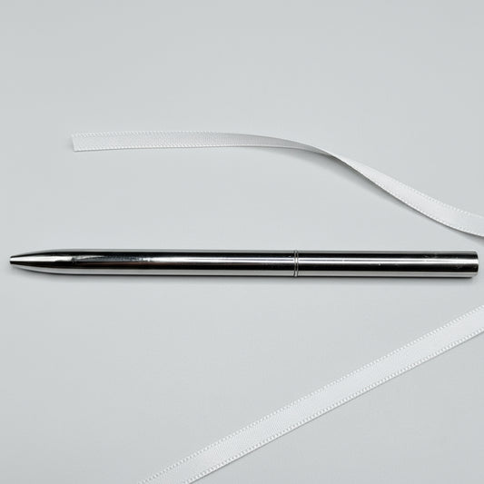 Wedding Guest Book & Feather Pen Set – Elegant White Satin with Lace & Pearl Heart | Personalized Wedding Gifts Canada | Bridal Shower & Engagement Gift Idea