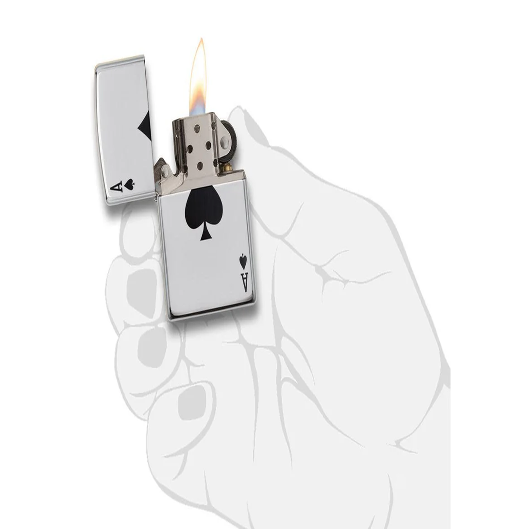 Custom Engraved Zippo Lighter – Lucky Ace Design | Personalized Gift for Him (Canada)