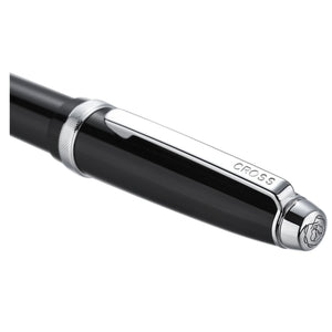 Cross Engraved Fountain Pen – Custom Black Chrome Luxury Gift Pen in Branded Box Engravables - thumbnail 5