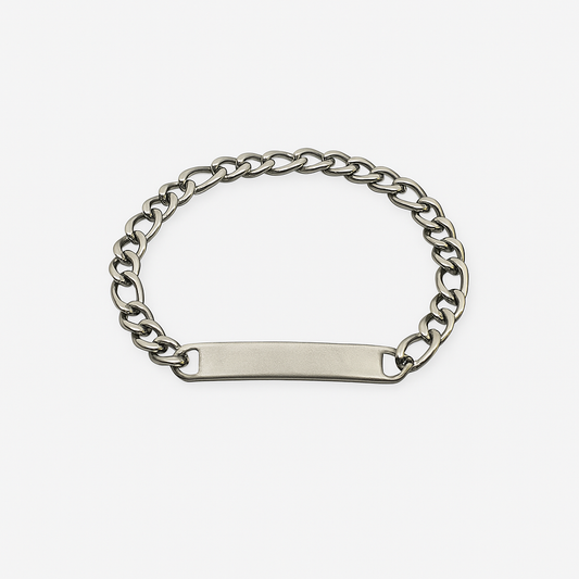 Personalized Stainless Steel ID Chain Bracelet