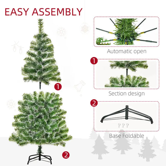 5ft Artificial Christmas Tree Canada | Full & Realistic Holiday Tree with Stand | Lights Included Separately | Christmas Tree Mississauga & Holiday Décor