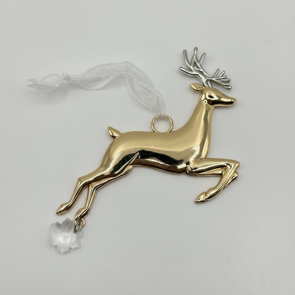 Christmas Gifts – Reindeer Ornament “Warm Wishes and Reindeer Kisses” | Holiday Tree Decoration | Personalized Christmas Gifts Canada