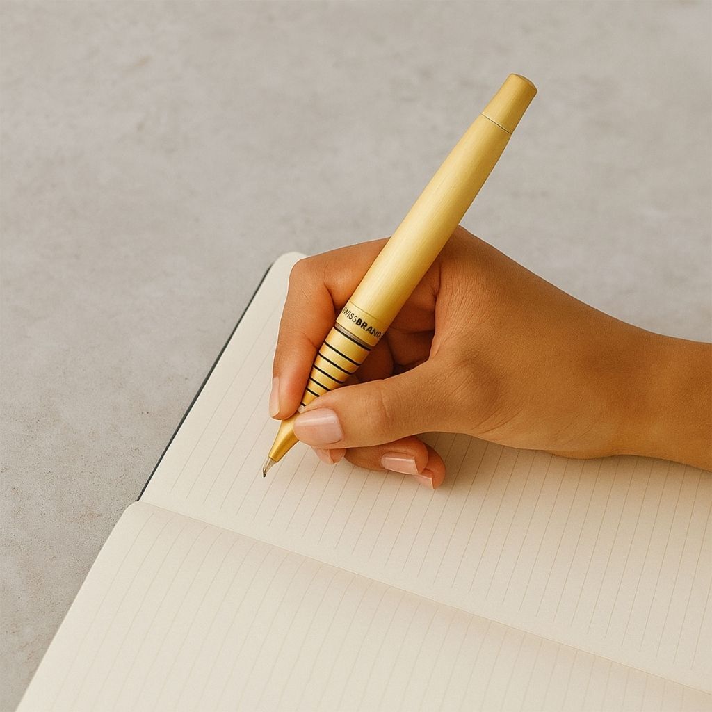 SwissBrand Full Gold Metal Pen – Luxury Gift with Free Engraving