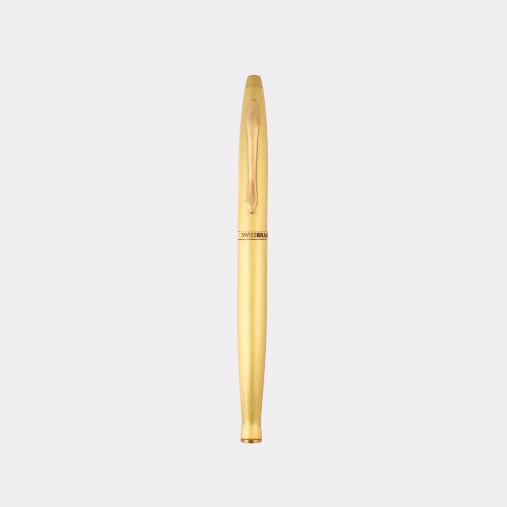 SwissBrand Full Gold Metal Pen – Luxury Gift with Free Engraving