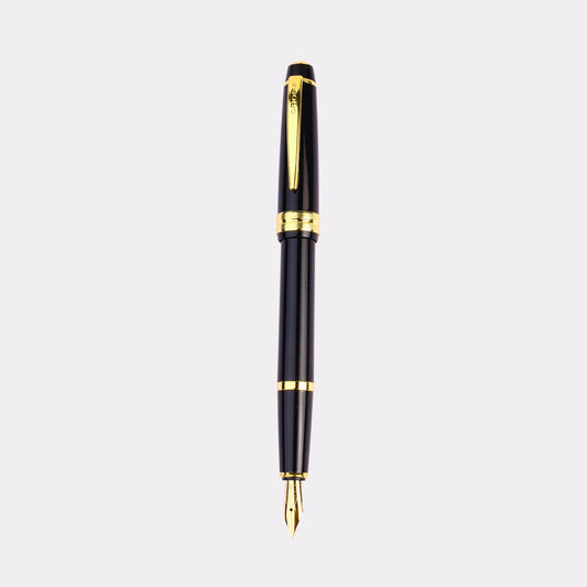 Engravable Cross Black Fountain Pen with Gold Trim – Luxury Writing Gift Pen in Cross Box for Personalized Executive Gifting