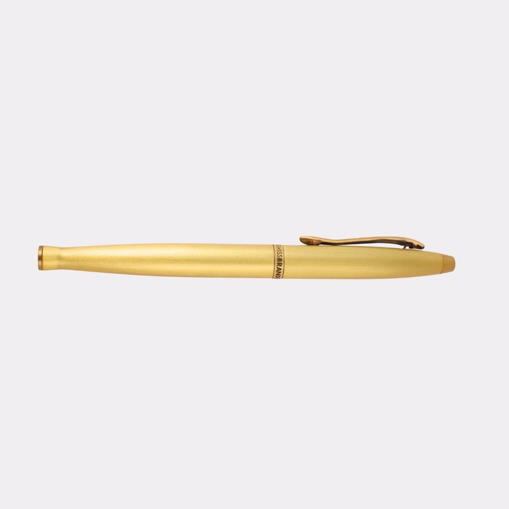 SwissBrand Full Gold Metal Pen – Luxury Gift with Free Engraving