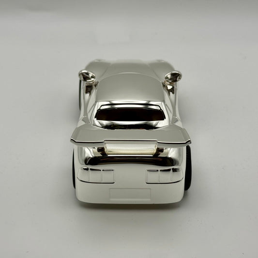 Engraved Keepsake Silver Sports Car – Luxury Collectible Gift