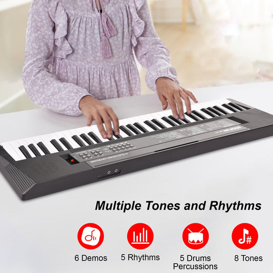 61-Key Electronic Keyboard Piano for Kids & Beginners | Portable Electric Keyboard with Dual Speakers, USB/Headphone Jack – BEST PRICE $39.99 | Music Gift Canada