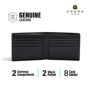 Cross Genuine Leather Black Wallet | Personalized Engraved Wallet Canada Engravables - thumbnail 5