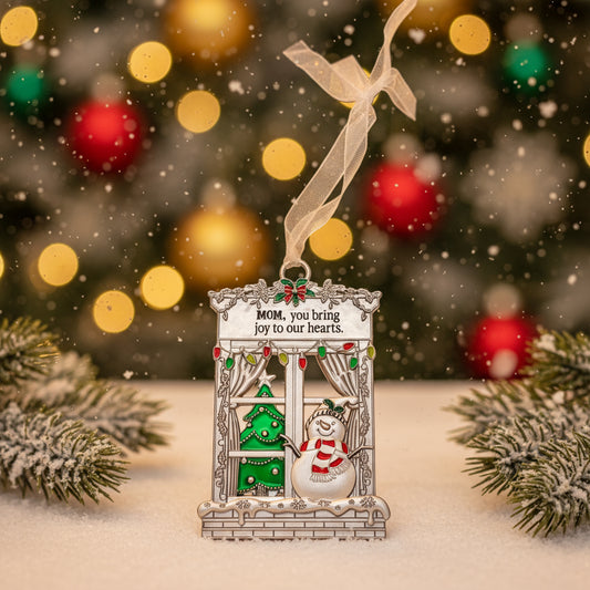 Personalized Mom Christmas Ornament | Custom Engraved Gift for Mother | Unique Holiday Keepsake | Elegant Christmas Gift Canada