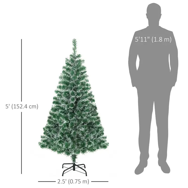 5ft Artificial Christmas Tree Canada | Full & Realistic Holiday Tree with Stand | Lights Included Separately | Christmas Tree Mississauga & Holiday Décor