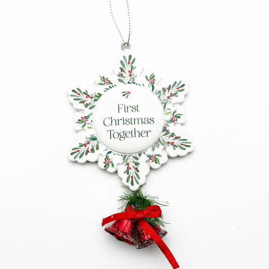 First Christmas Together Ornament | Personalized Couple Ornament | Custom Engraved Christmas Gift | Newlywed Ornament Canada