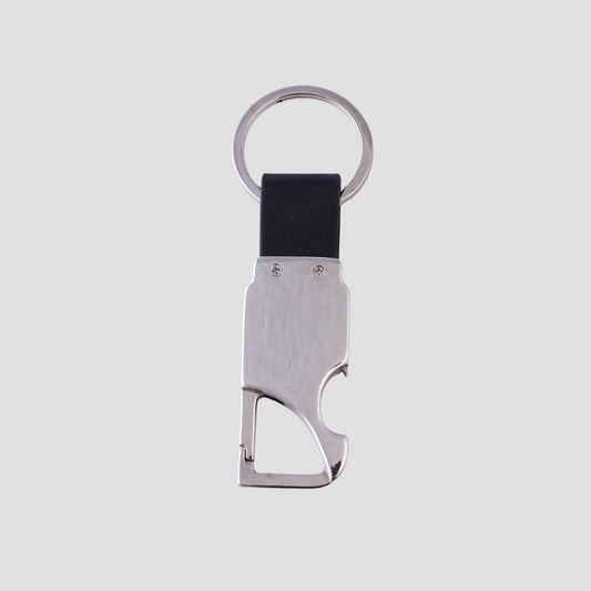 Personalized Carabiner Keychain with Leather Strap – Custom Engraved Multi-Tool Key Ring for Men & Everyday Use