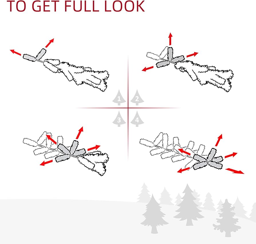 6-Foot Artificial Christmas Tree with Lights Included | Full Holiday Tree | Perfect for Home & Office Décor