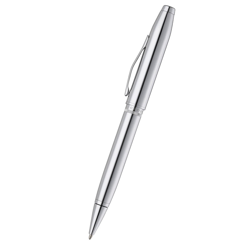 Personalized Cross Foundry Polished Chrome Ballpoint Pen with Polished Chrome Appointments Engravables