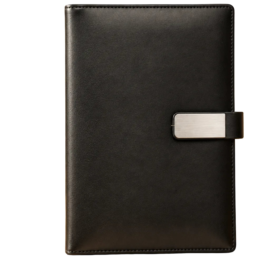 Luxury Black Diary & Gold Pen Gift Set – Personalized Engraving Available Engravables