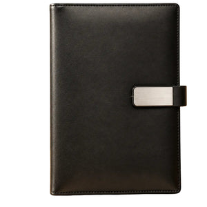 Luxury Black Diary & Gold Pen Gift Set – Personalized Engraving Available Engravables - thumbnail 3
