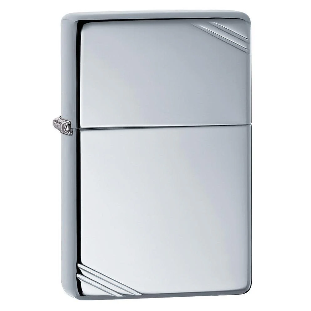 Custom Engraved Zippo – High Polish Chrome Vintage with Slashes | Personalized Gift for Him (Canada)