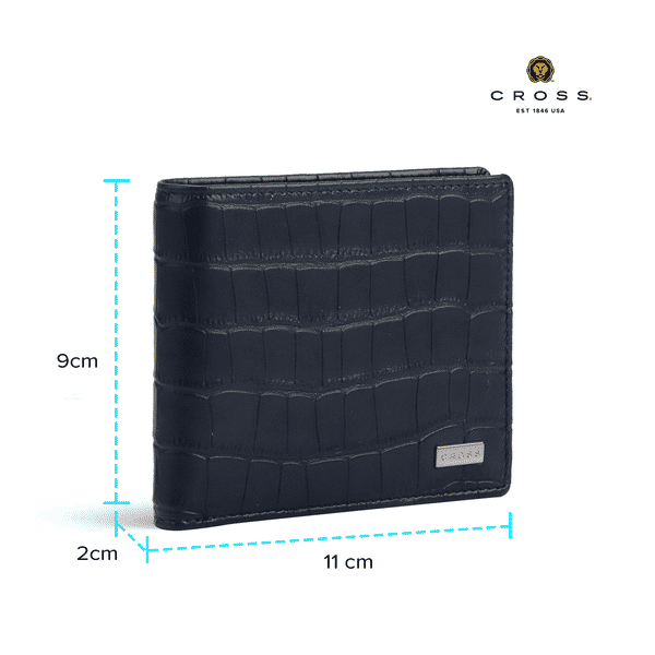 Personalized Leather Wallet for Men| Genuine Leather Cross Wallet | Custom Engraved Gift Canada