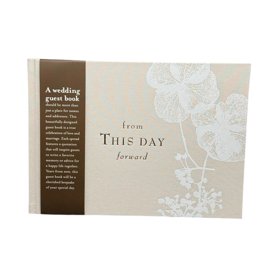 Personalized Wedding Guest Book – Engraved Guest Sign-In Book | Wedding Keepsake & Engraved Gifts Canada