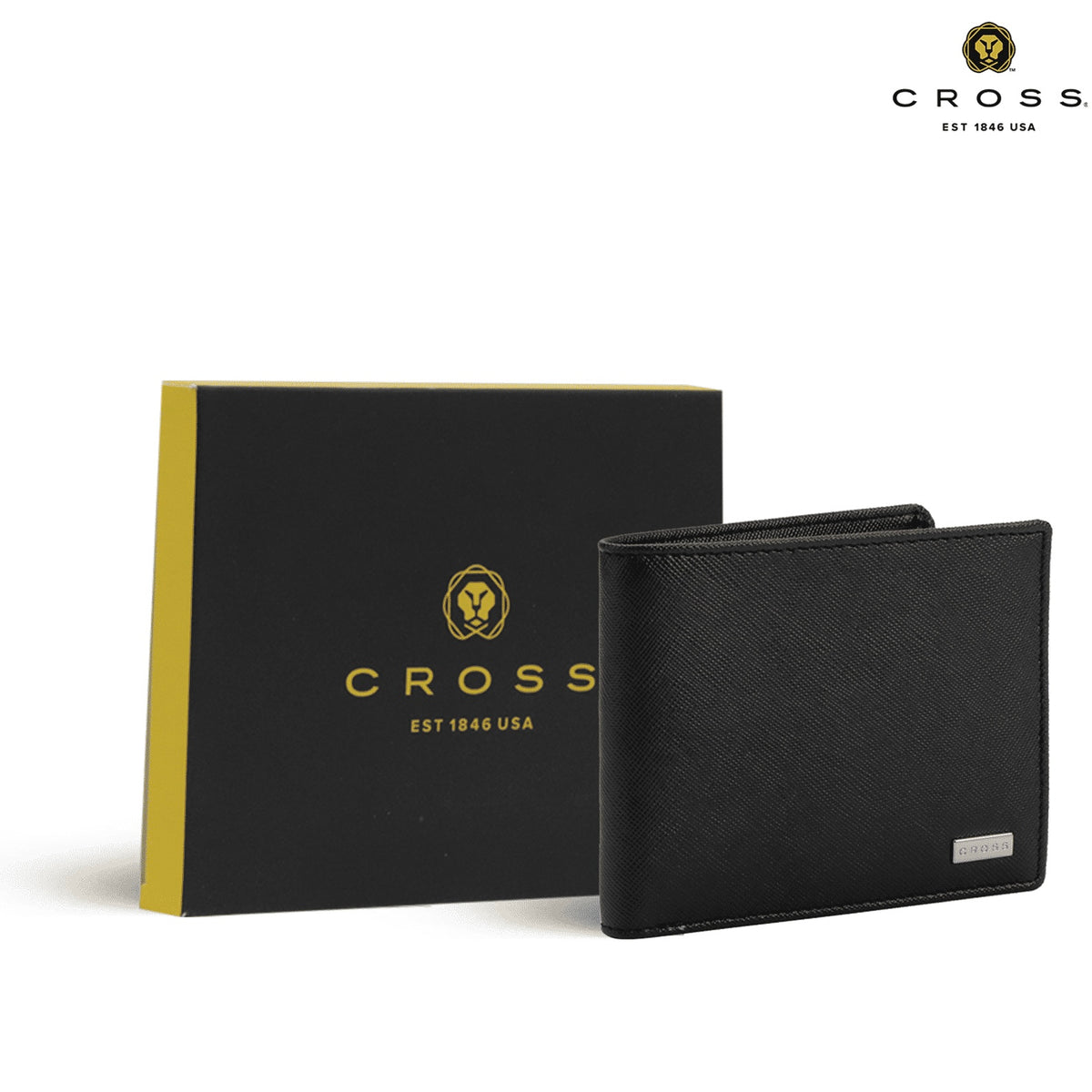 Cross Genuine Leather Black Wallet | Personalized Engraved Wallet Canada Engravables