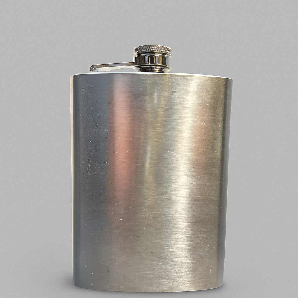 Personalized Classic Stainless Steel Flask Gift Set in Wooden Box – Custom Engraved Drinkware & Gift for Him