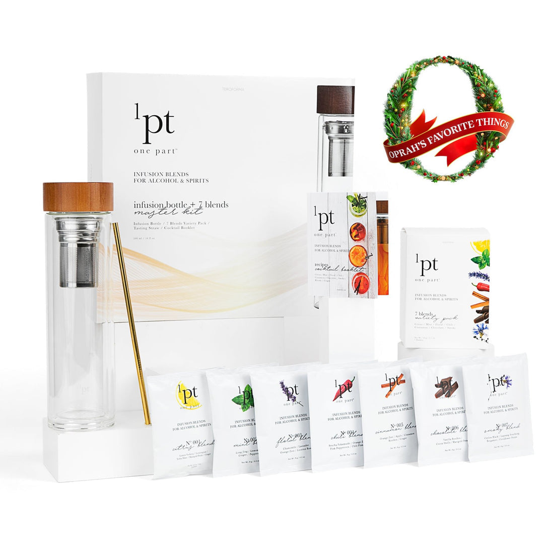 Engravable One Part Cocktail Infusion Master Kit – Custom Bar Gift for Him & Her | Personalized Christmas Gift Canada | 7 Blend Infusion Bottle Set | Oprah’s Favorite Things 2025