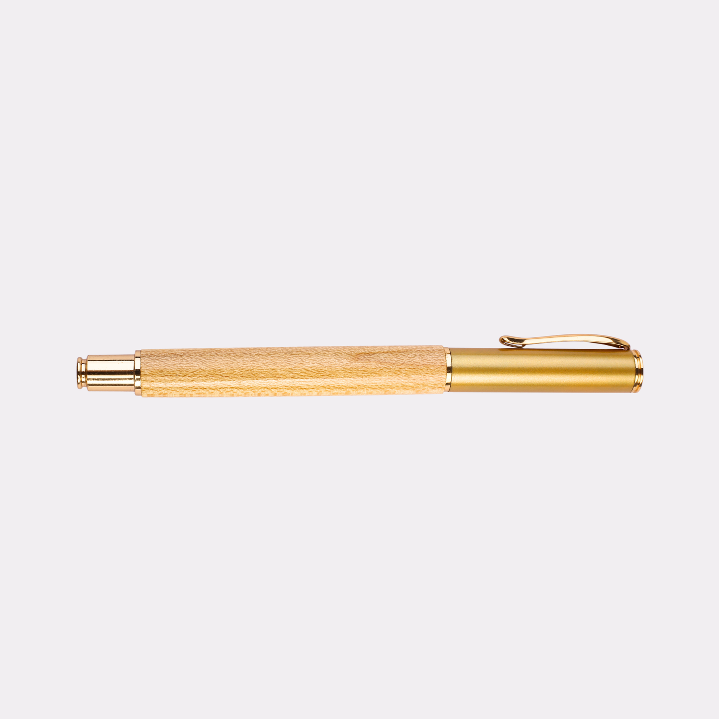 Engraved Wood & Gold Metal Pen – Personalized Gift for Writers & Executives