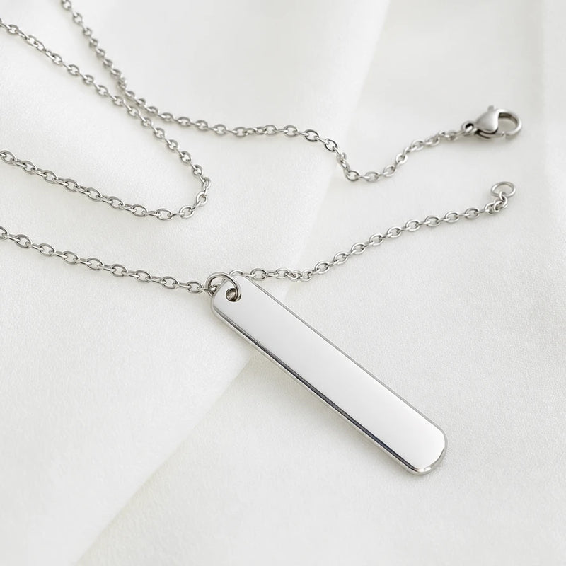 Personalized Necklace – Stainless Steel Custom Name Necklace Engravables