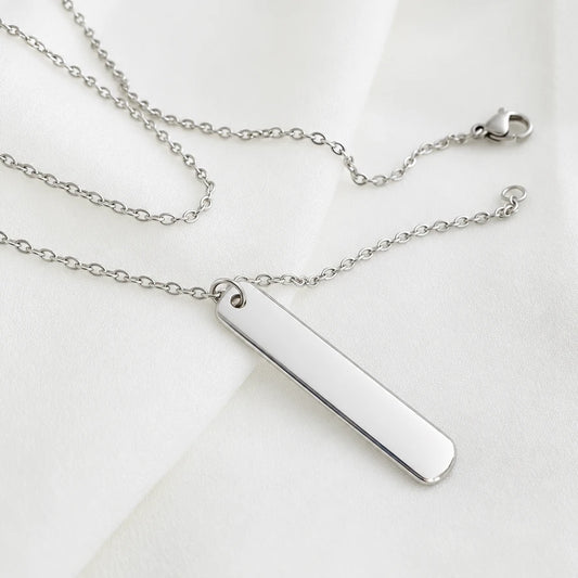 Personalized Necklace – Stainless Steel Custom Name Necklace Engravables