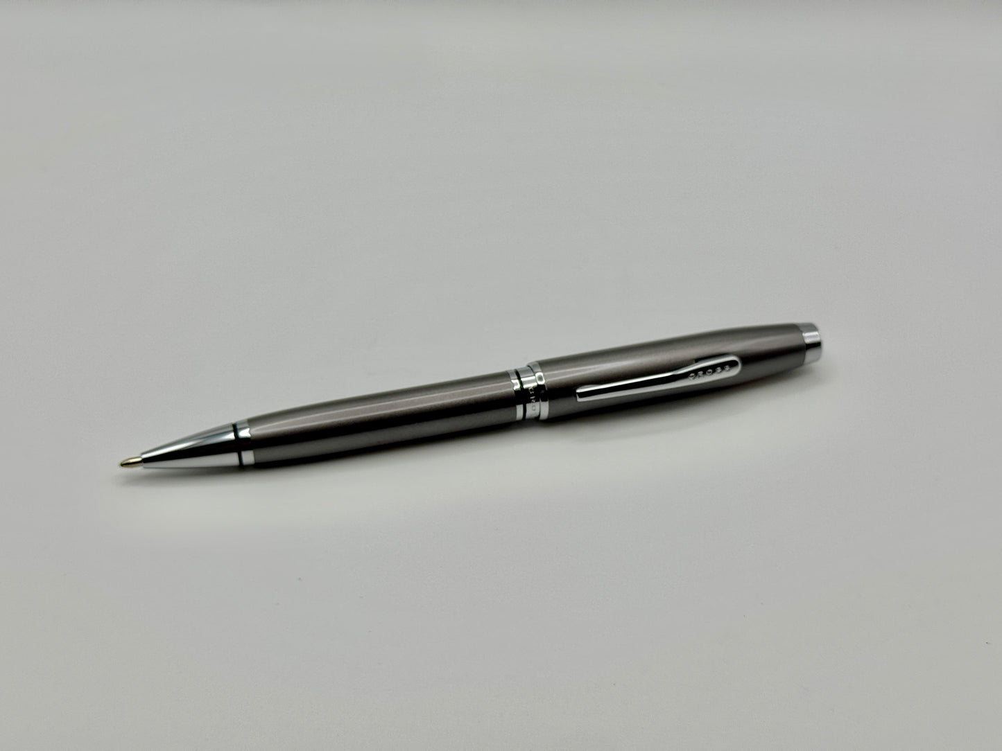 Engraved Cross Pen – Coventry Metallic Grey | Personalized Gifts Canada Toronto, Vancouver & More
