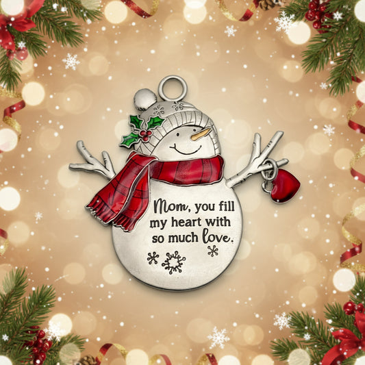 Best Mom Ever Christmas Ornament | Personalized Engraved Ornament for Mom | Custom Holiday Gift | Heart-Shaped Keepsake Canada