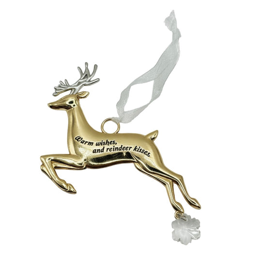 Christmas Gifts – Reindeer Ornament | Elegant Holiday Tree Decoration | Christmas Ornament Canada | Engravables Mississauga
