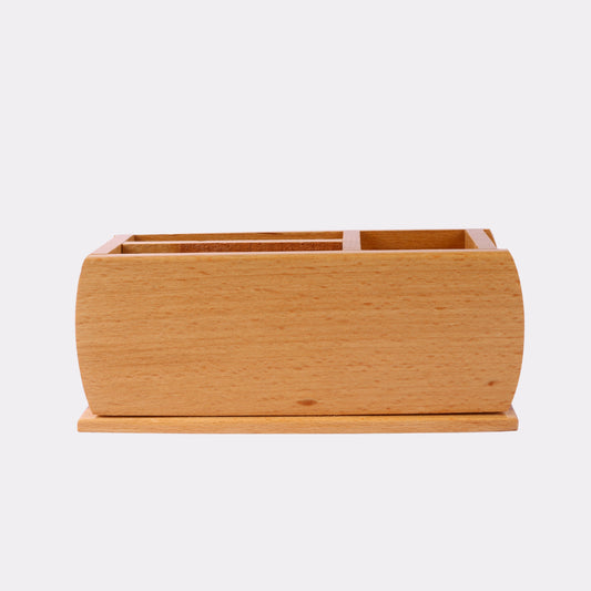 Custom Wooden Desk Organizer – Multi-Slot Pen & Stationery Holder for Office or Home
