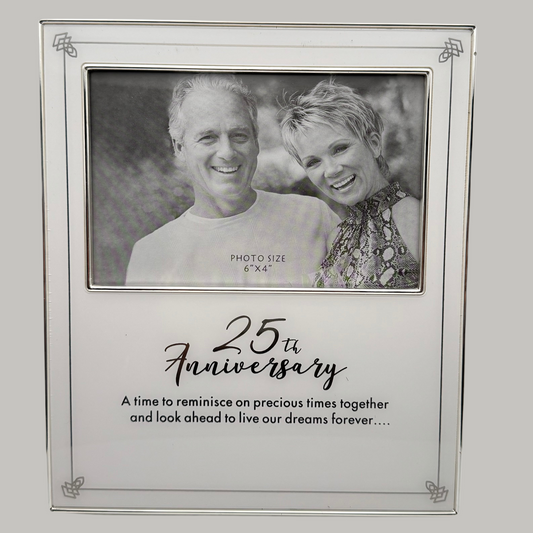 25th Anniversary Photo Frame – Silver Jubilee Couple Picture Frame | Personalized Gift Canada