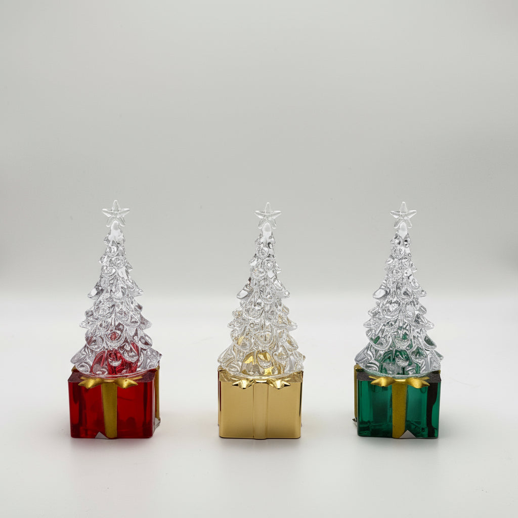 Christmas Gifts – LED Light-Up Crystal Christmas Tree Decoration | Holiday Decor Canada | Perfect Gift for Home, Office & Kids Room