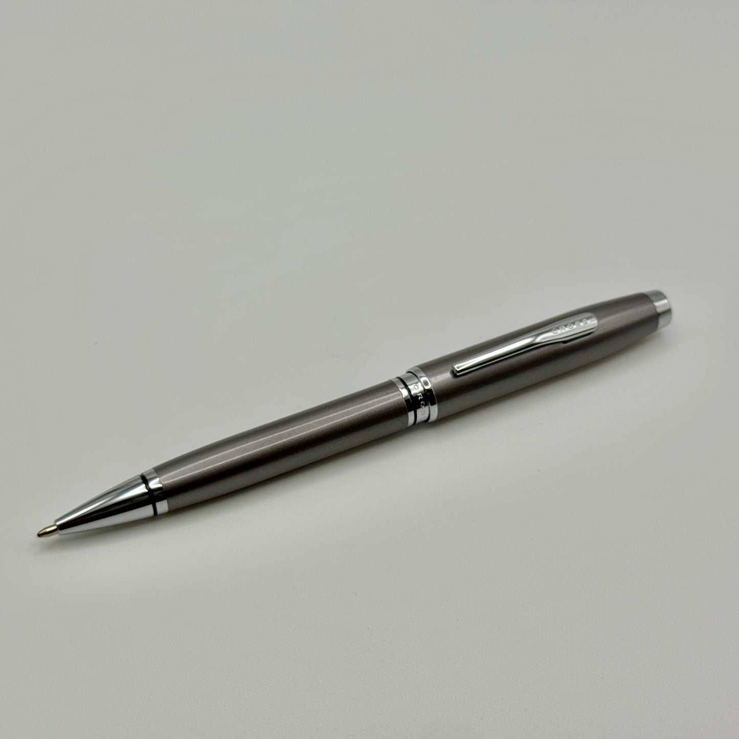 Engraved Cross Pen – Coventry Metallic Grey | Personalized Gifts Canada Toronto, Vancouver & More