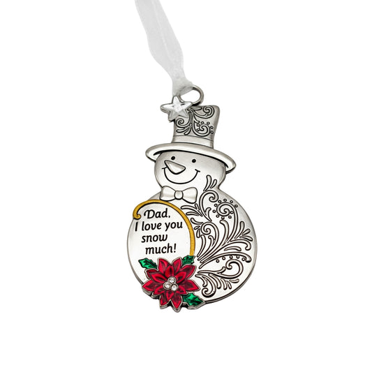 Merry Christmas Dad Ornament | Personalized Engraved Ornament for Father | Custom Christmas Gift | Holiday Keepsake Canada