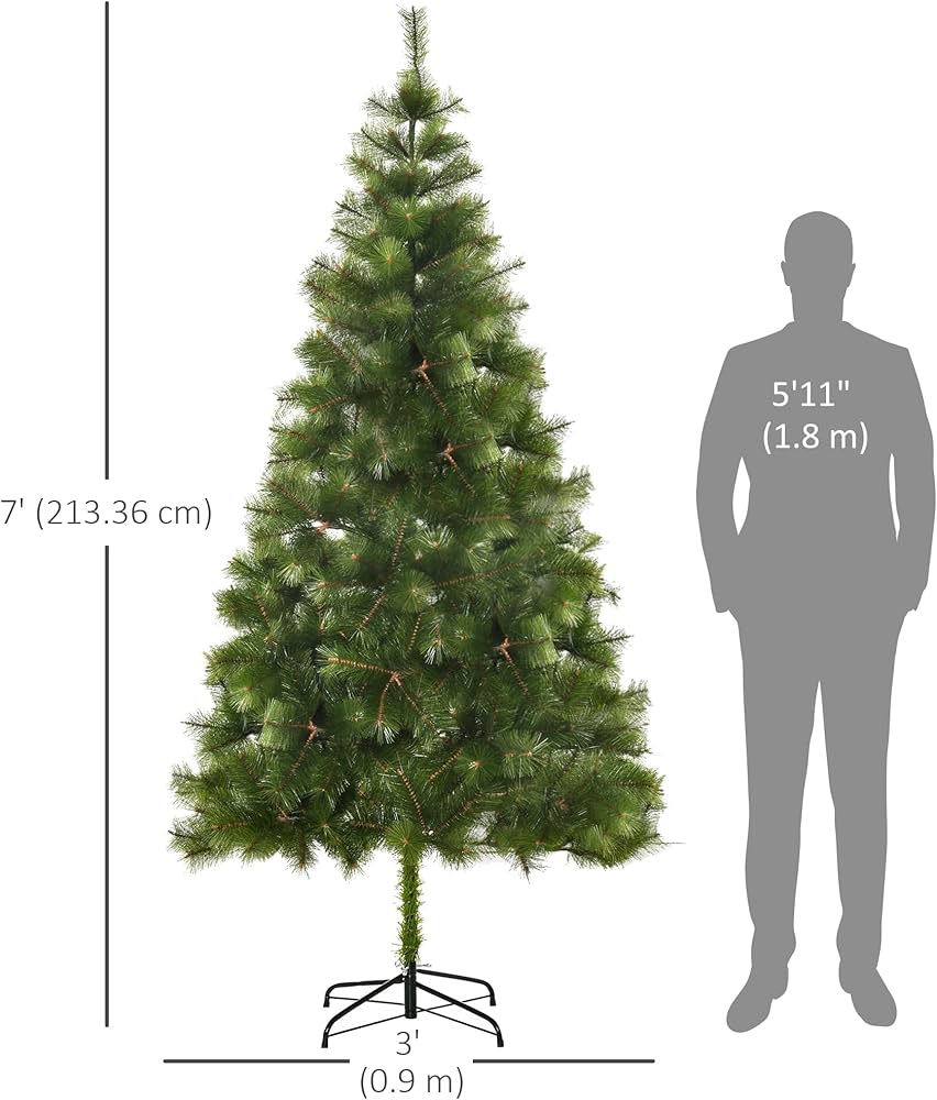 6-Foot Artificial Christmas Tree with Lights Included | Full Holiday Tree | Perfect for Home & Office Décor