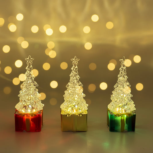 Christmas Gifts – LED Light-Up Crystal Christmas Tree Decoration | Holiday Decor Canada | Perfect Gift for Home, Office & Kids Room
