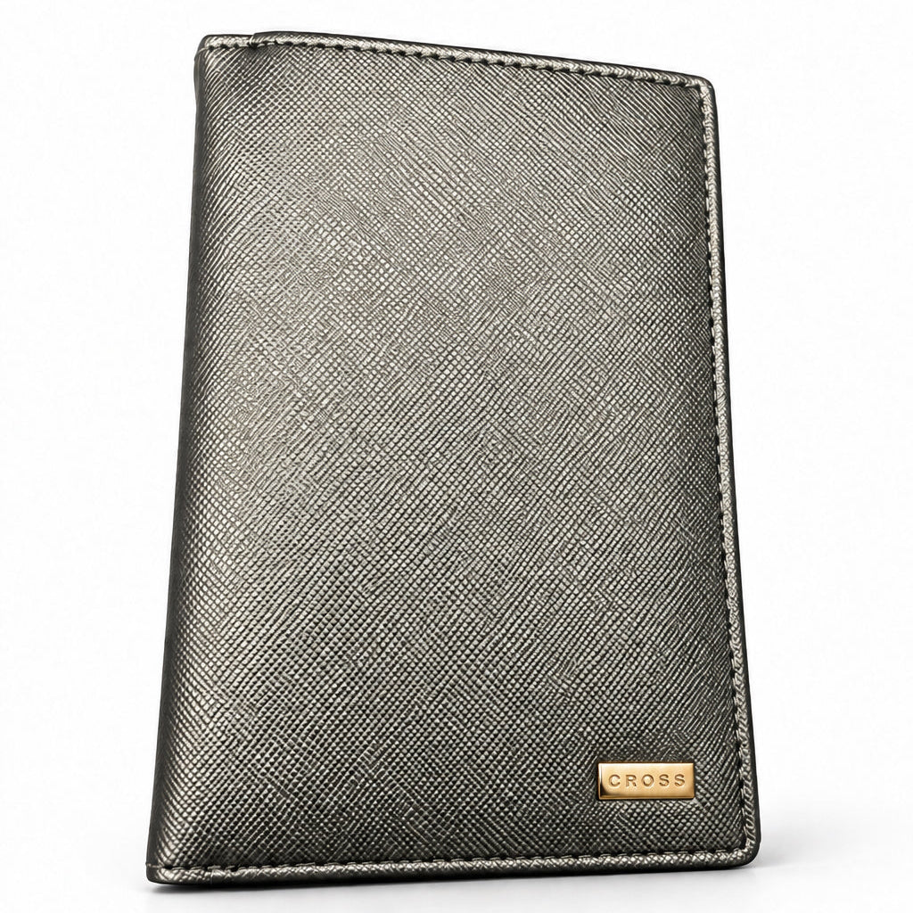 CROSS Personalized Passport Holder & Luggage Tag Set – Black Travel Gift Set Engravables