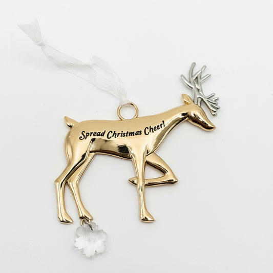 Christmas Gifts – Reindeer Ornament | Elegant Christmas Tree Decoration | Personalized Christmas Ornaments Canada
