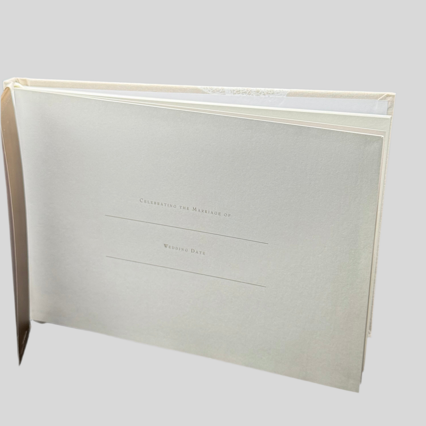 Personalized Wedding Guest Book – Engraved Guest Sign-In Book | Wedding Keepsake & Engraved Gifts Canada